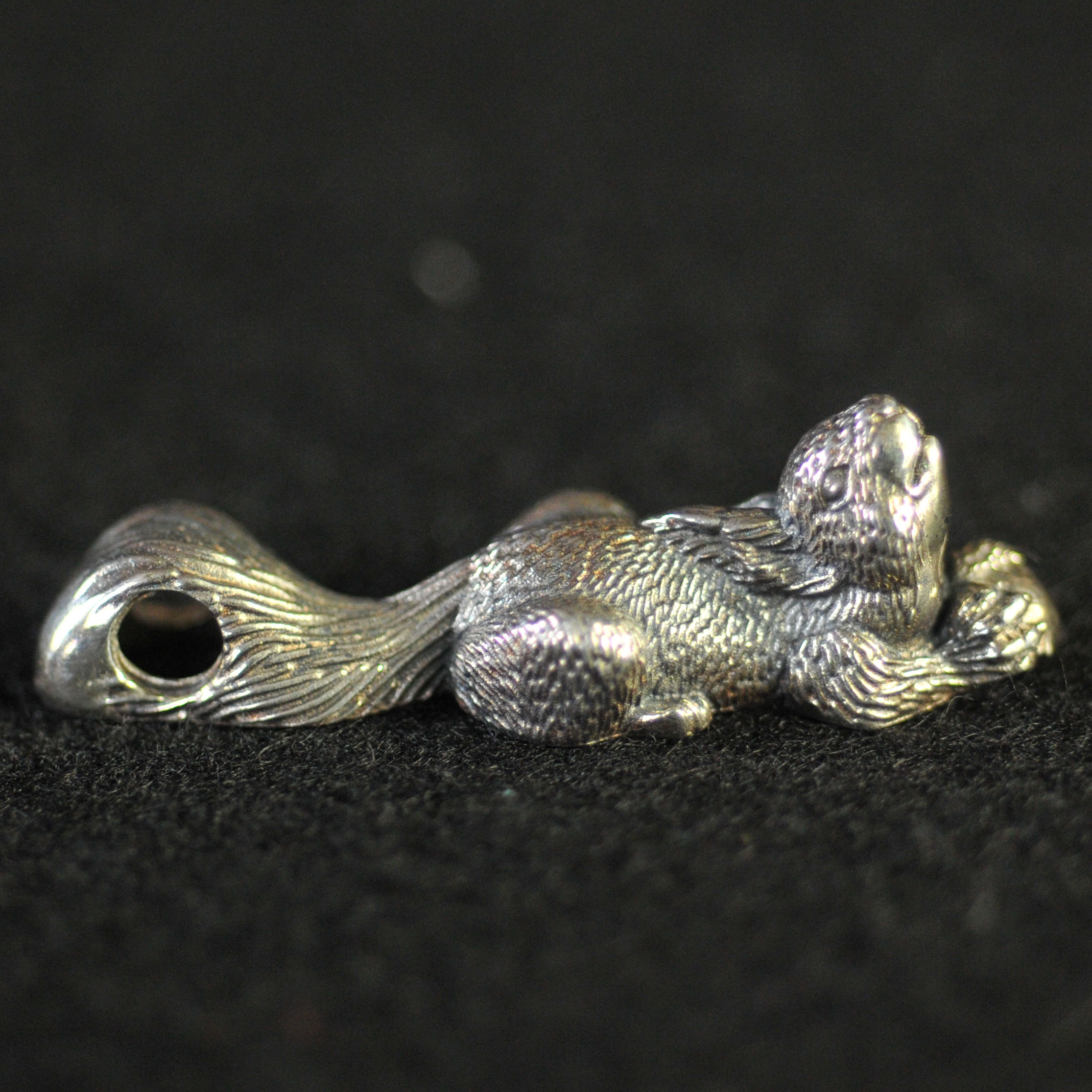 Silver Squirrel Pendant